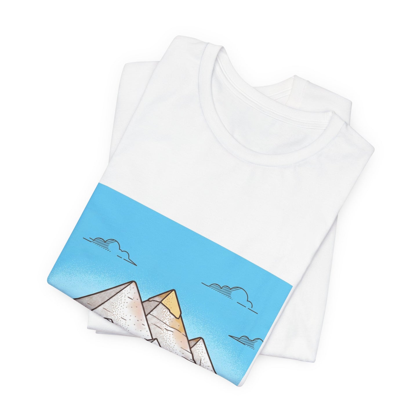 Pyramids & Camels Graphic Tee — Egypt Desert Travel T-Shirt