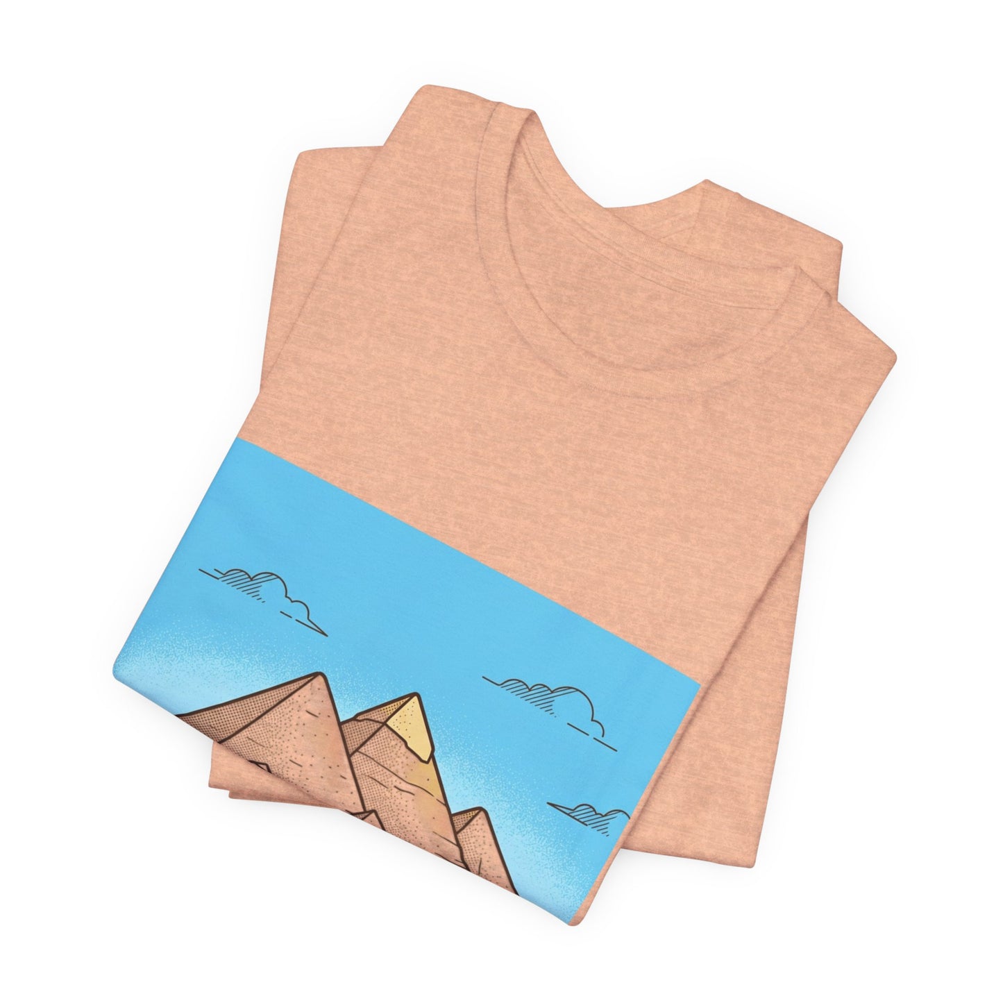 Pyramids & Camels Graphic Tee — Egypt Desert Travel T-Shirt