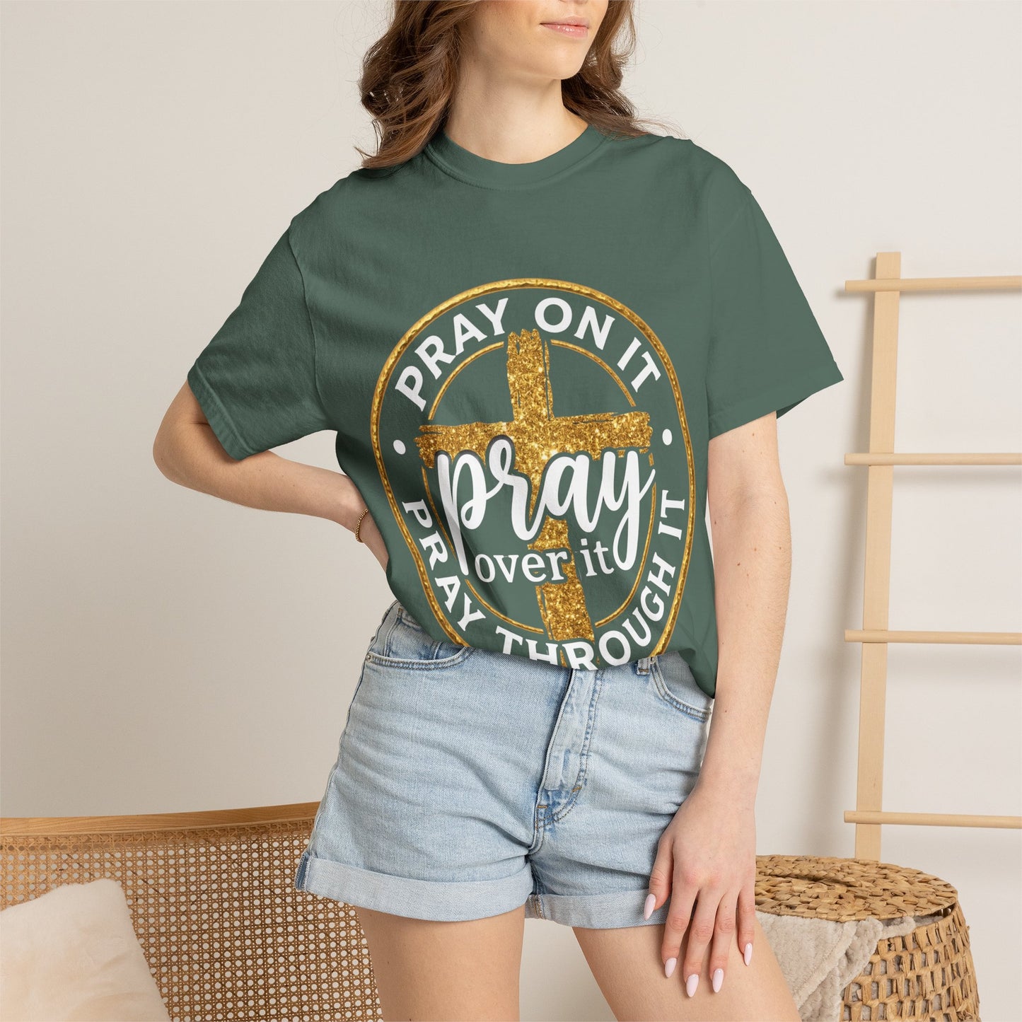 Pray On It Pray Through It Graphic T-Shirt