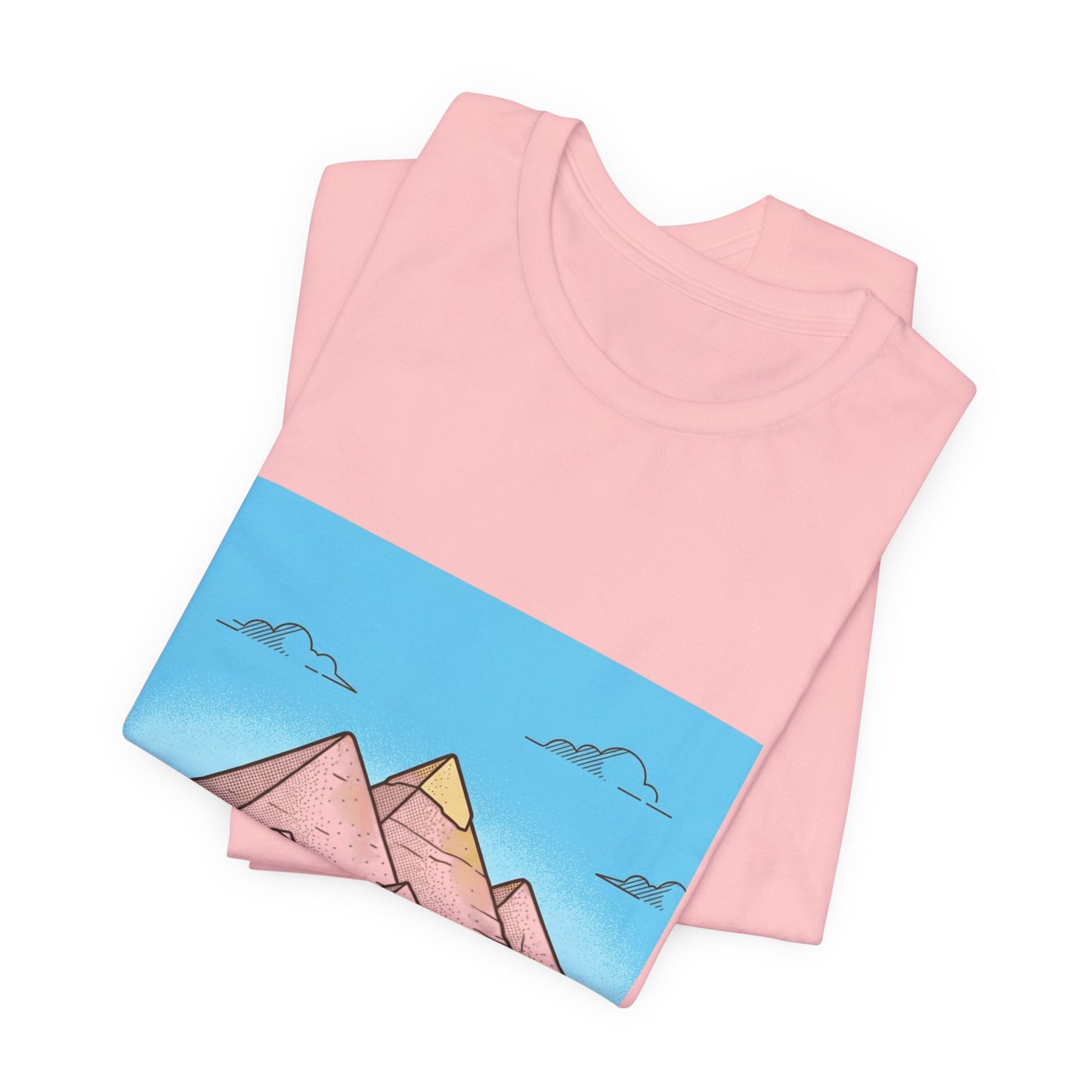 Pyramids & Camels Graphic Tee — Egypt Desert Travel T-Shirt