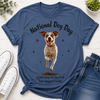 National Dog Day Shirt, Funny Dog Lover T-Shirt, Cute Mutt Graphic Tee, Pet Mom Gift, Dog Dad Gift, Rescue Dog Tee