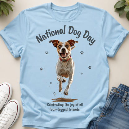 National Dog Day Shirt, Funny Dog Lover T-Shirt, Cute Mutt Graphic Tee, Pet Mom Gift, Dog Dad Gift, Rescue Dog Tee