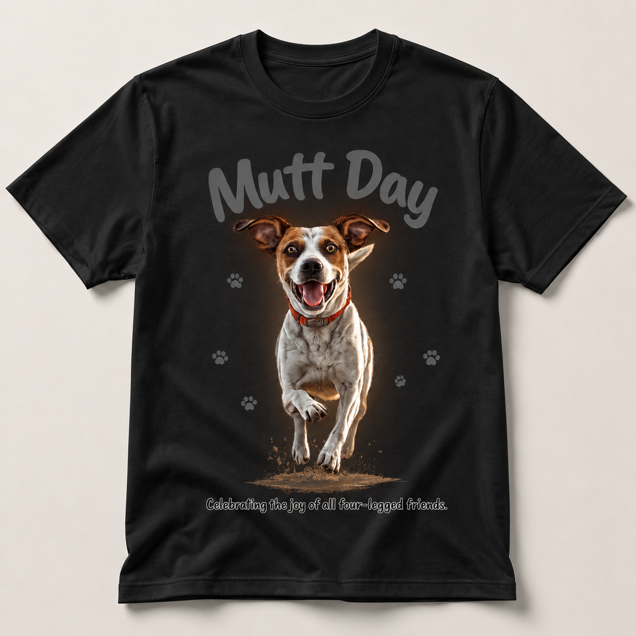 National Dog Day Shirt, Funny Dog Lover T-Shirt, Cute Mutt Graphic Tee, Pet Mom Gift, Dog Dad Gift, Rescue Dog Tee